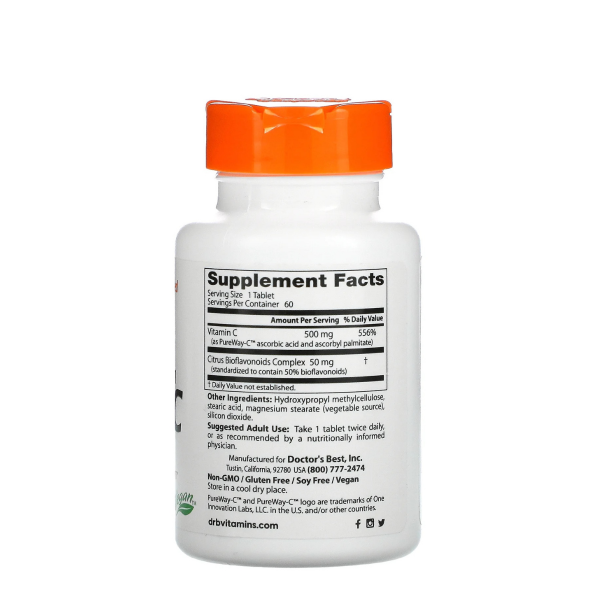 DRB High Absorption Vitamin C SuppFacts