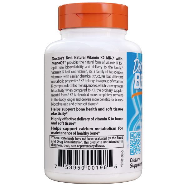 Vitamin K2 MenaQ7 45mcg Side 1