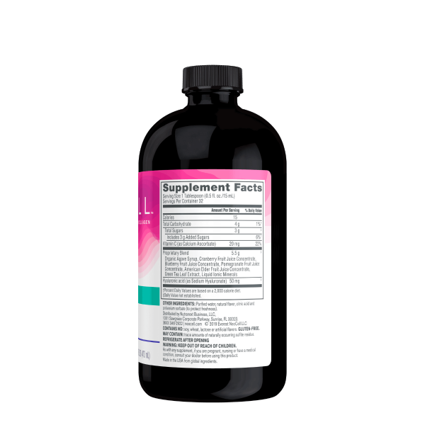 hyaluronic acid liquid 473mL back