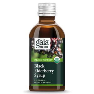 Gaia Herbs Black Elderberry Syrup LAC07003 101 1051 0718 PDP