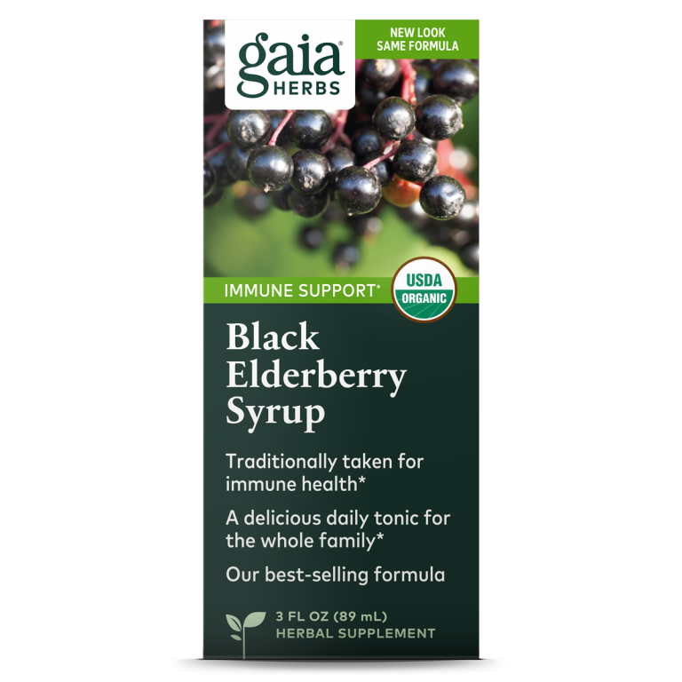 Gaia Herbs Black Elderberry Syrup PKCRC07003 101 1051 0718 PDP
