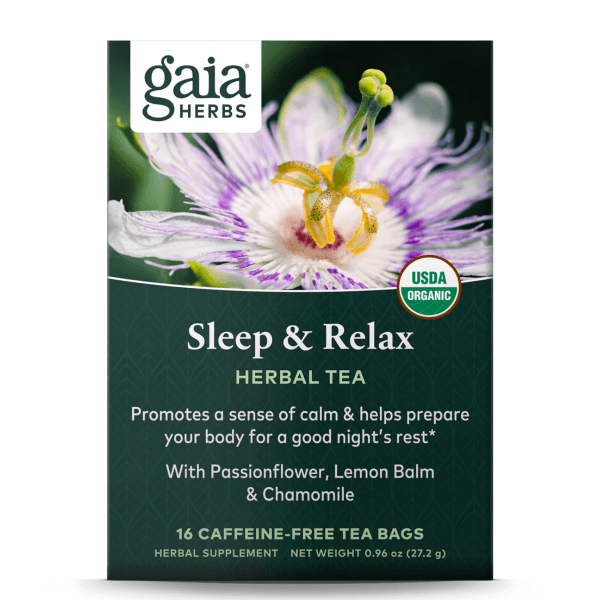 Gaia Sleep Relax tea Front