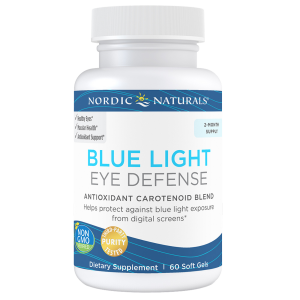 Blue light eye defense front